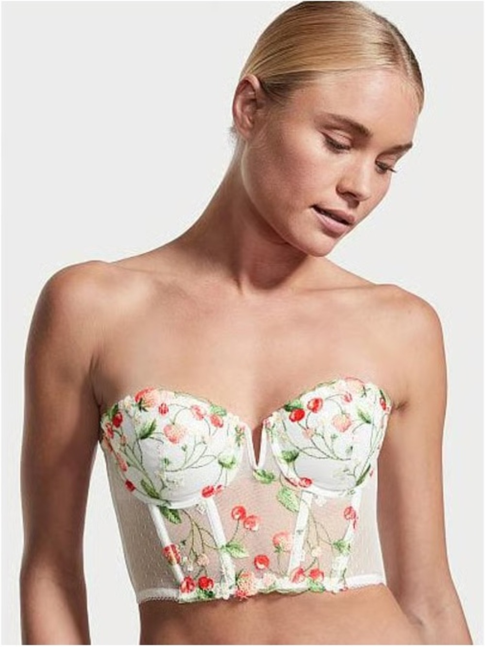 Rare* Victoria's Secret Strawberry Cherry Dream Angels Corset - Picture 5 of 5